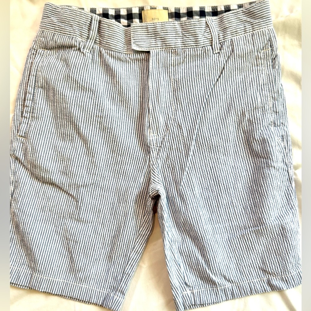 Boden Boys Seersucker Shorts